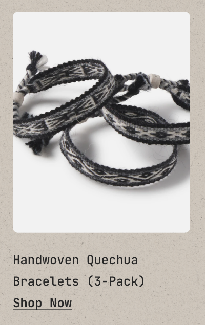 Handwoven Quechua Bracelets (3-Pack)