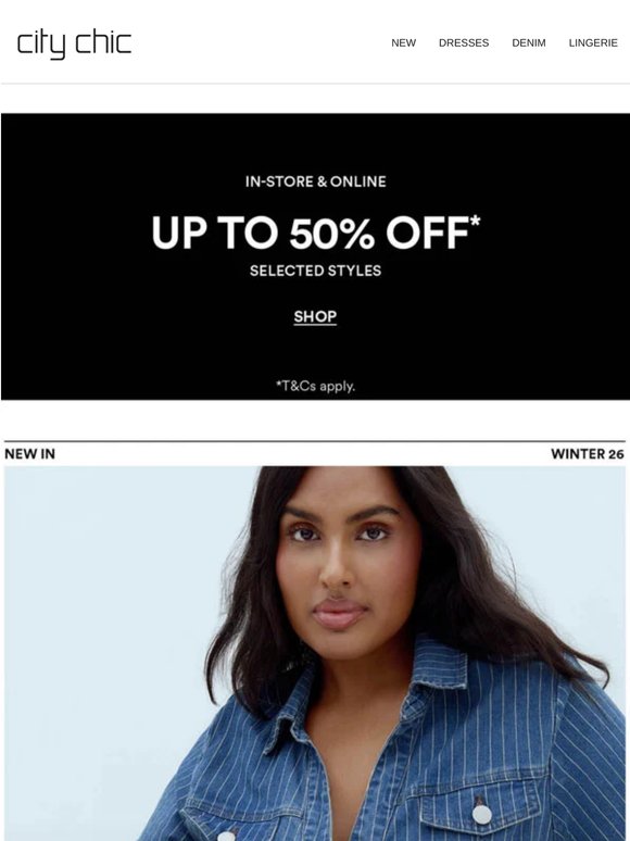 The Textures of the Season + 50-70% Off* All Bras