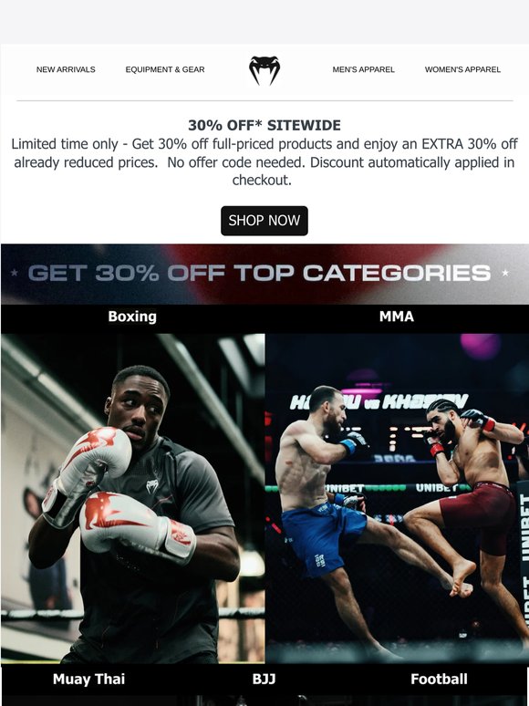 Enjoy the wknd with 30% off Sitewide 🔥