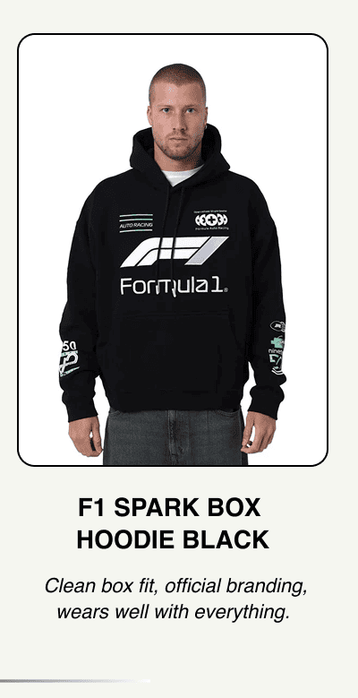 F1 Spark Box Hoodie - Black