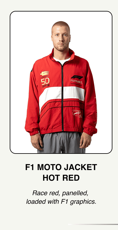 F1 Moto Jacket - Hot Red