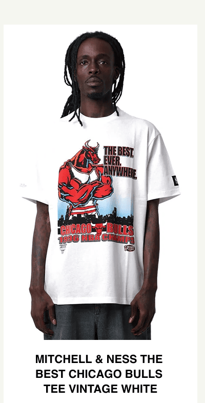 Mitchell & Ness The Best Chicago Bulls Tee - Vintage White