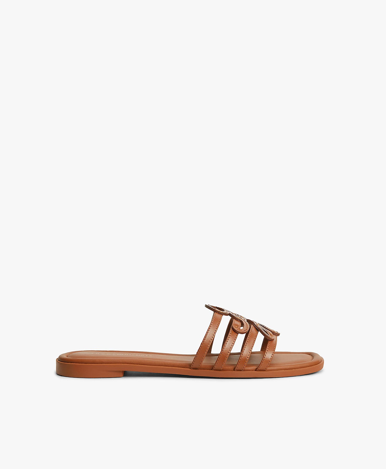 Logo Strap Leather Mules, £90
