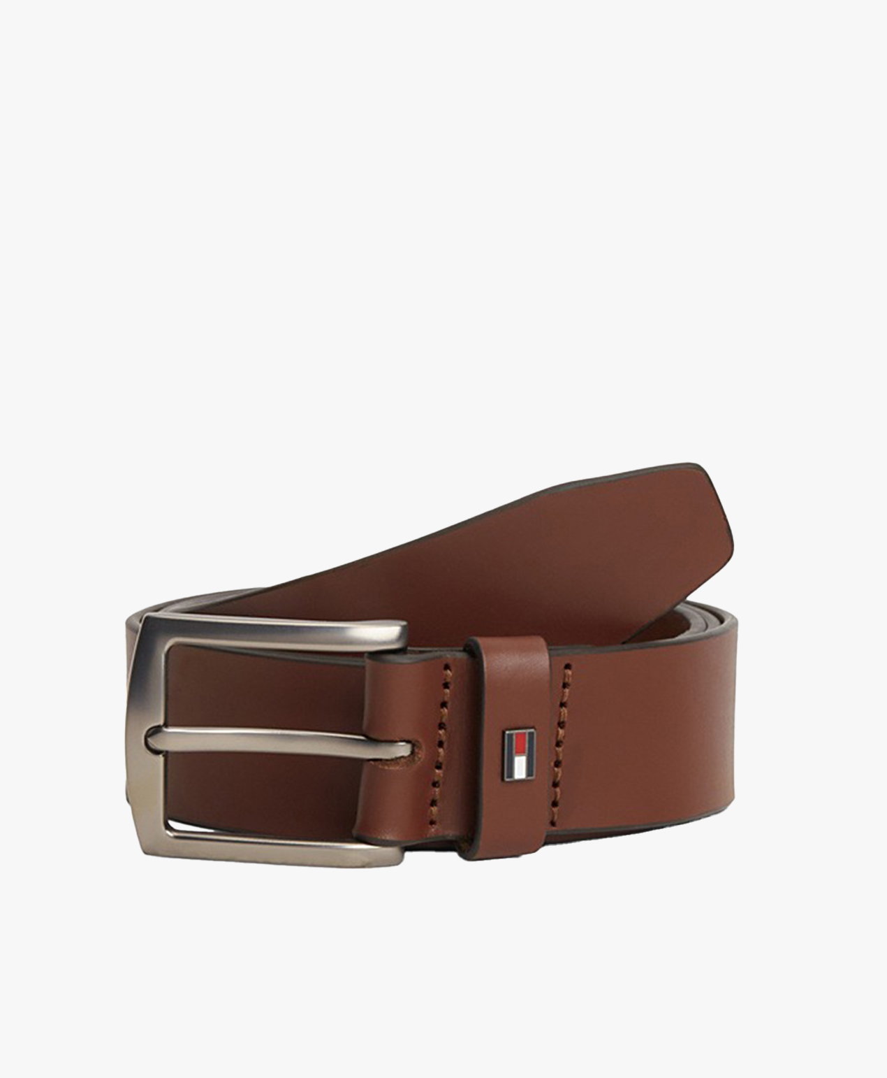 Denton Enamel Flag Leather Belt, £50
