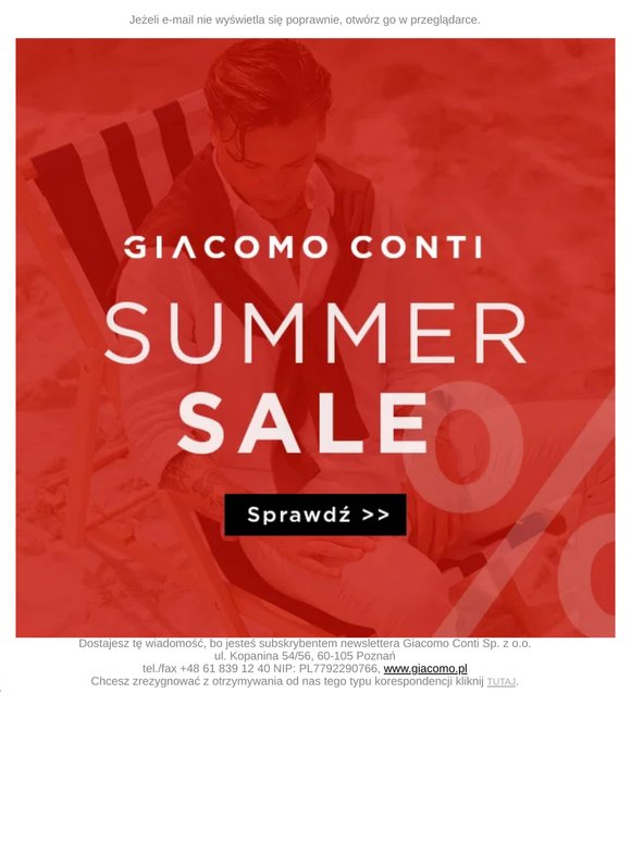 RUSZYŁ SUMMER SALE 2026 W GIACOMO CONTI ☀️