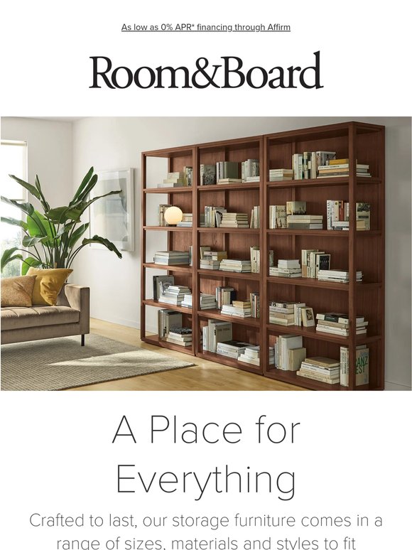 Get organized with timeless storage pieces