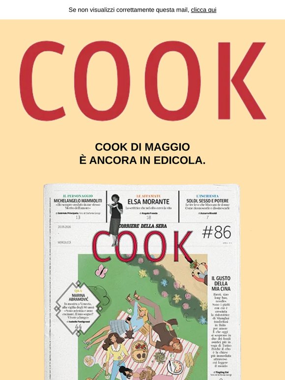 Non hai ancora letto il nuovo Cook di maggio? Scopri come fare