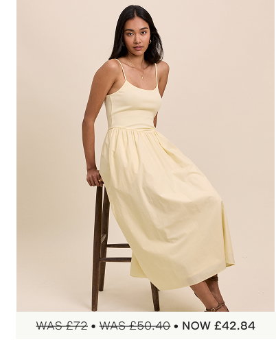 Butter Yellow Madelyn Midi Dress