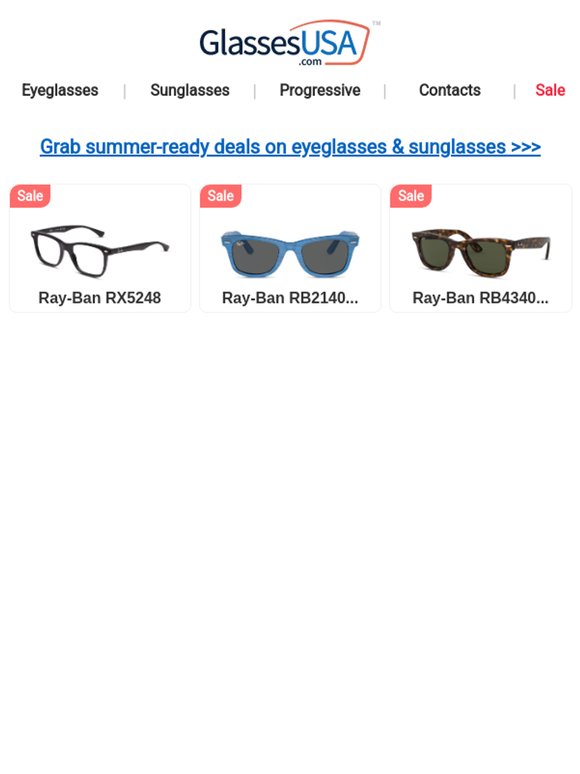 🌞 Save on Ray-Ban summer styles
