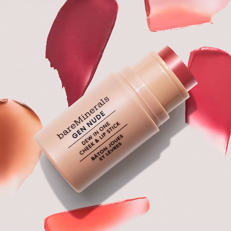 bareMinerals Gen Nude Cheek & Lip Stick & Brush