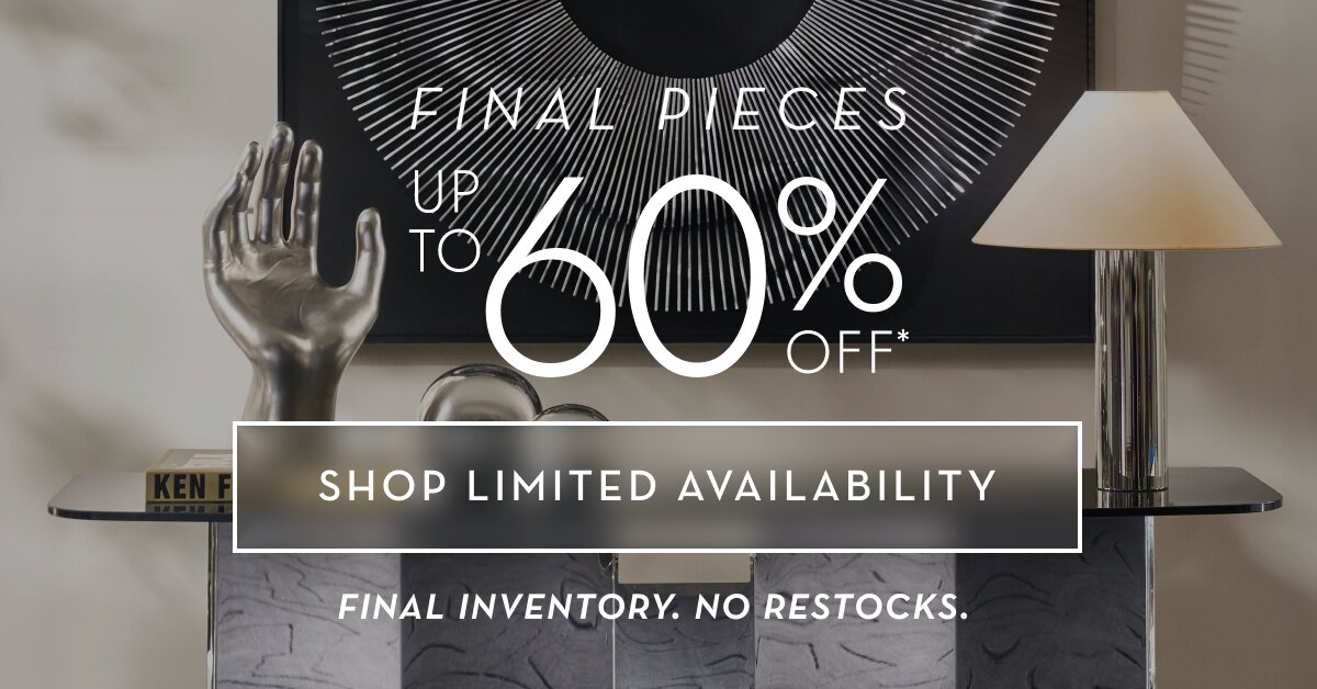 Up to 60% off clearance items