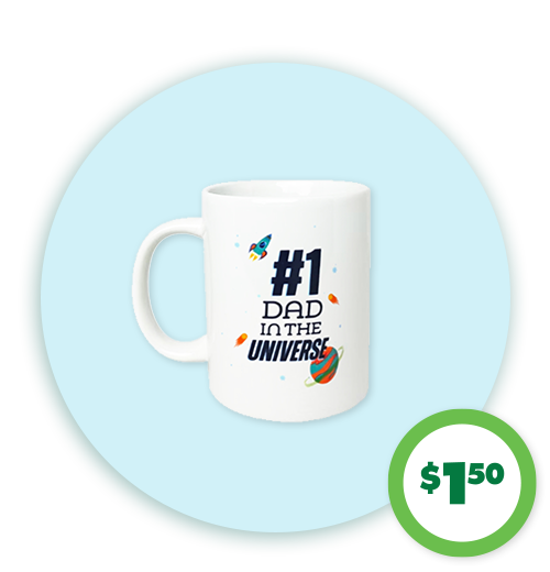 $1.50 Father's Day Stoneware Mugs