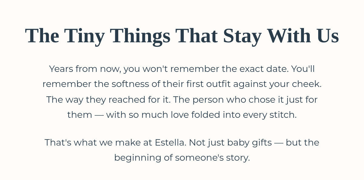 Emotional intro — the small gifts that become big memories