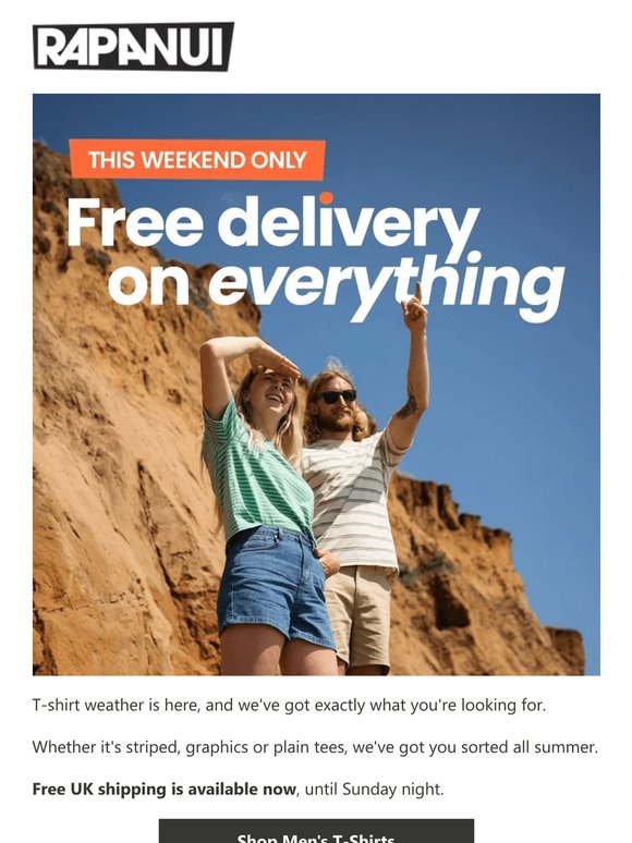 Free UK Delivery All Weekend