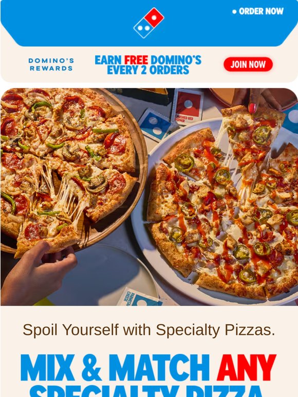 🍕Pizza Lover, Mix & Match Specialty Pizzas for dinner tonight 🔥