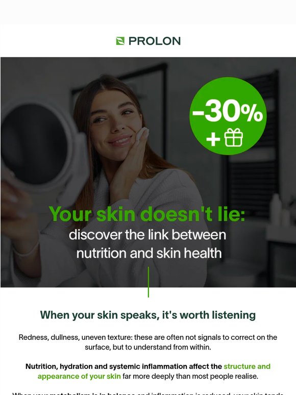 🥗 Your skin tells the story of what you eat