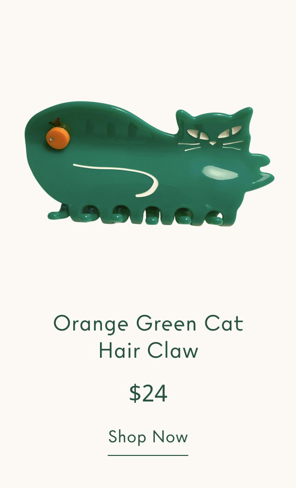 Green cat hair claw