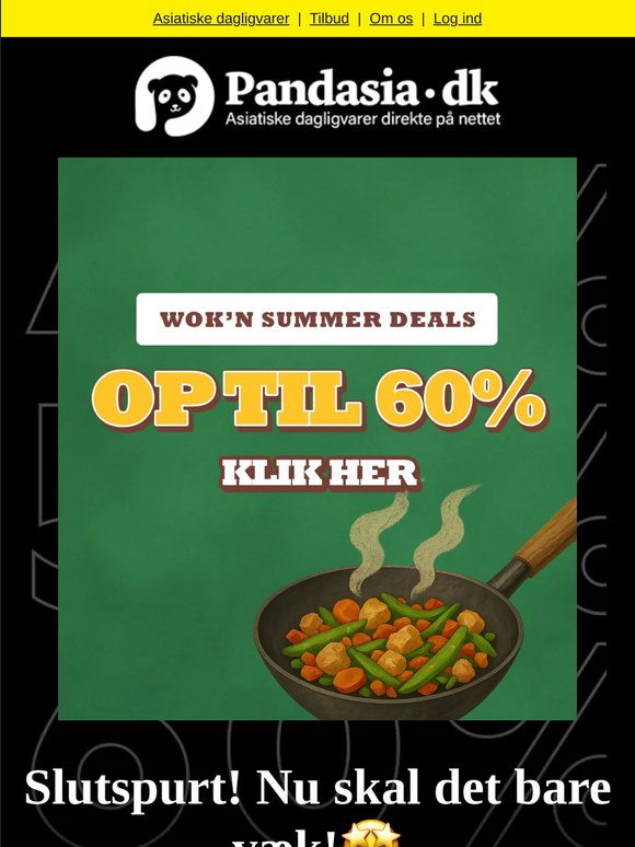 Oprydningsudsalg! op til 60%