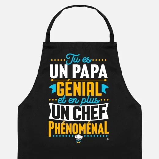 Tablier papa génial chef phénoménal | tostadora