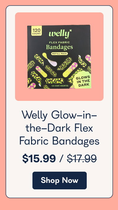 Welly Glow-in- the-Dark Flex Fabric Bandages