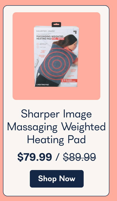 Sharper Image Massaging Weighted Heating Pad