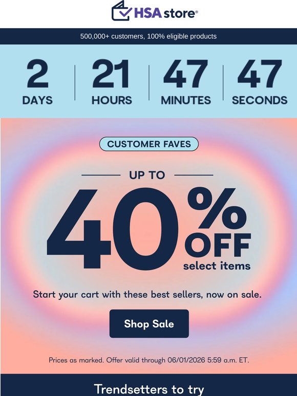 Big savings are always in style