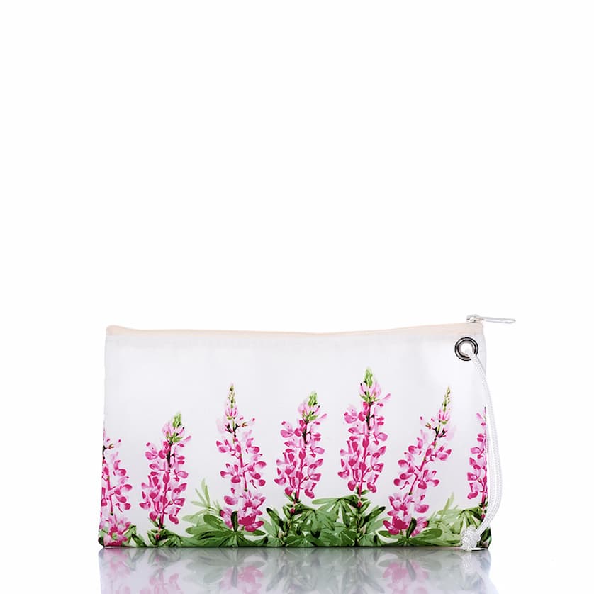 Cure Pink Lupine Large Wristlet
