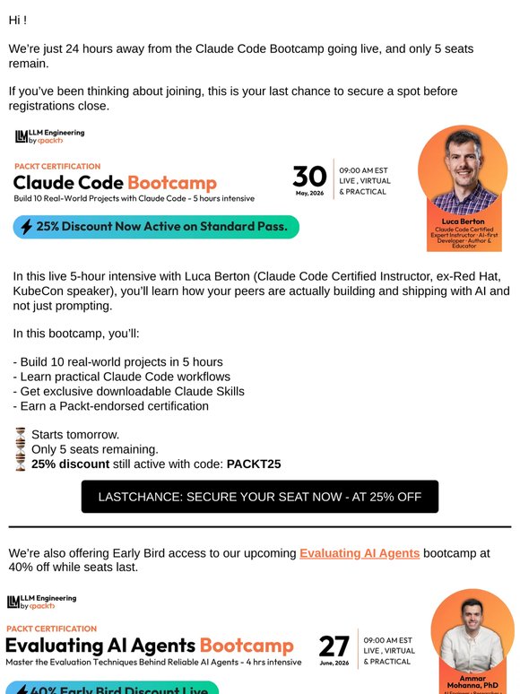 24 Hours Left: Build 10 AI Projects with Claude Code