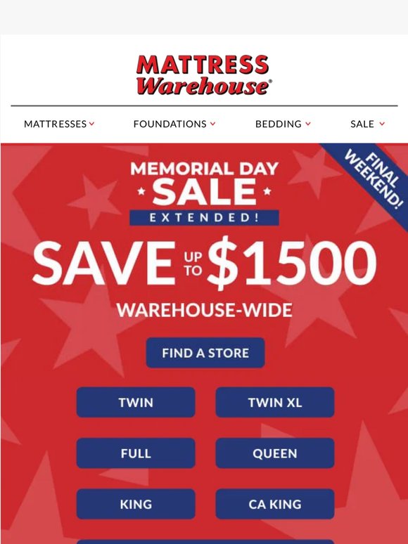 It’s the Final Weekend to Save up to $1500!