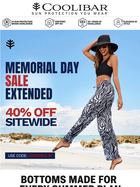 Bottoms for Every Summer Plan | 40% OFF