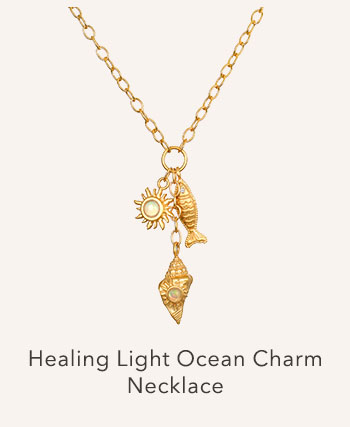 Healing Light Ocean Charm Necklace