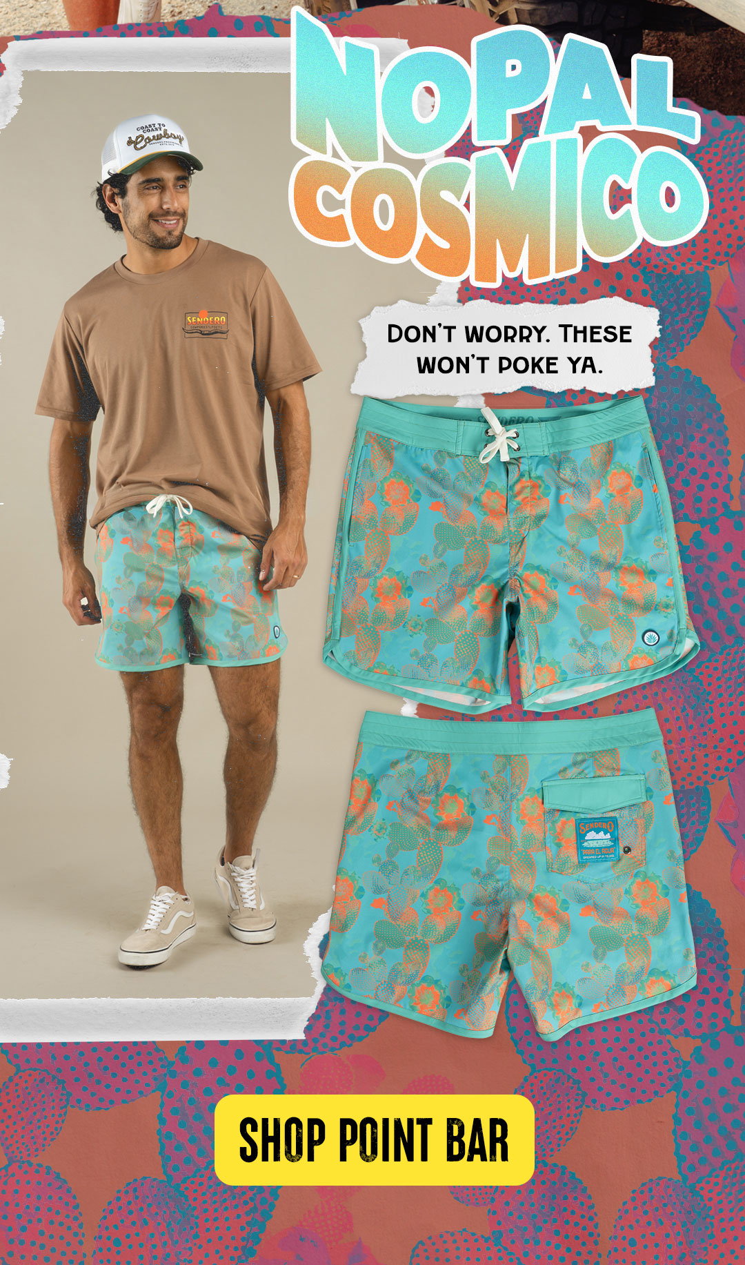 Brand New Point Bar Boardshorts