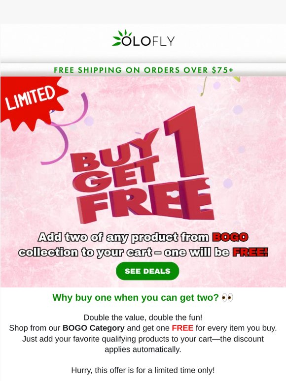 🔥Buy One, Get One FREE from our BOGO Collection!