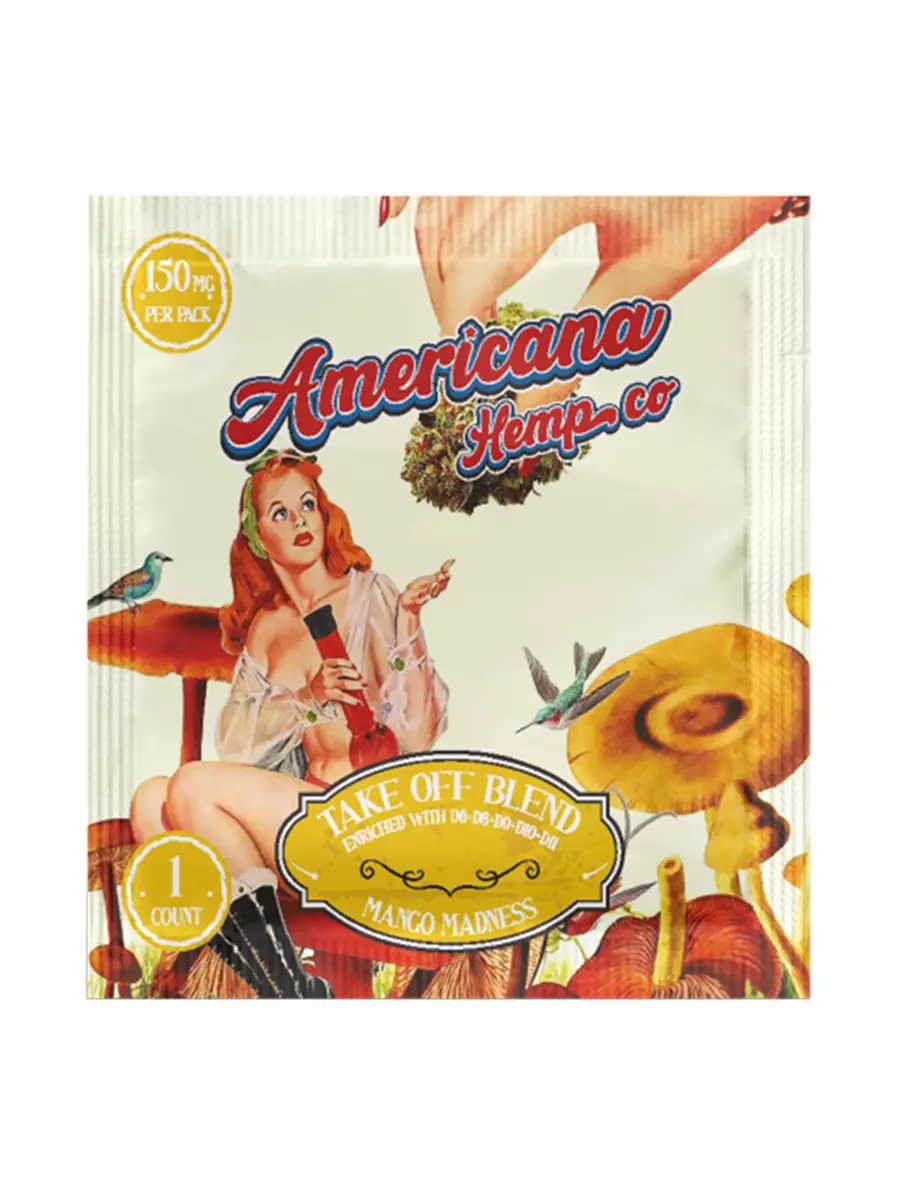 Image of Mango Madness Americana Hemp Co Take Off Blend Gummies 150mg