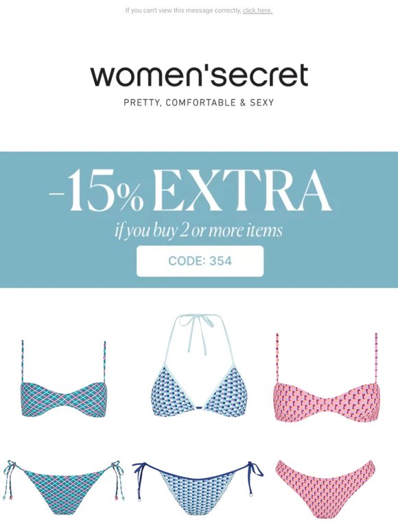 Extra 15% off when you buy 2 or more! 👙 Build your bikini