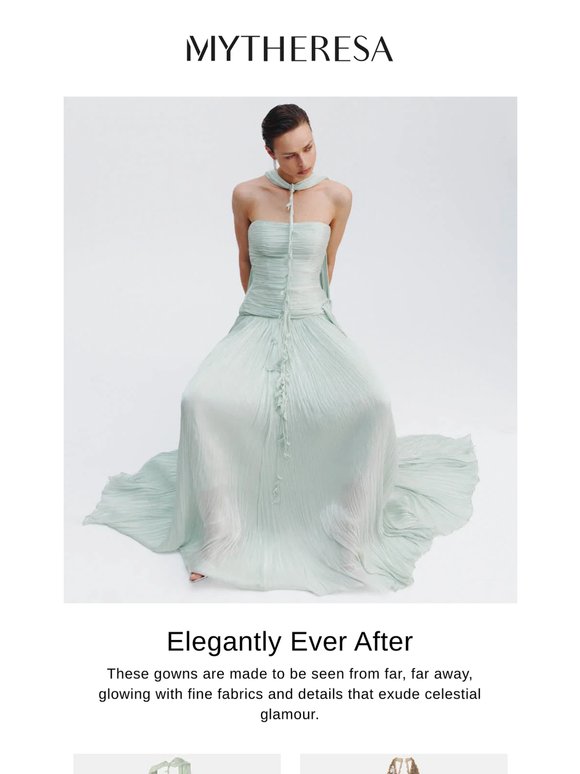 Stand out in this season's refined gowns