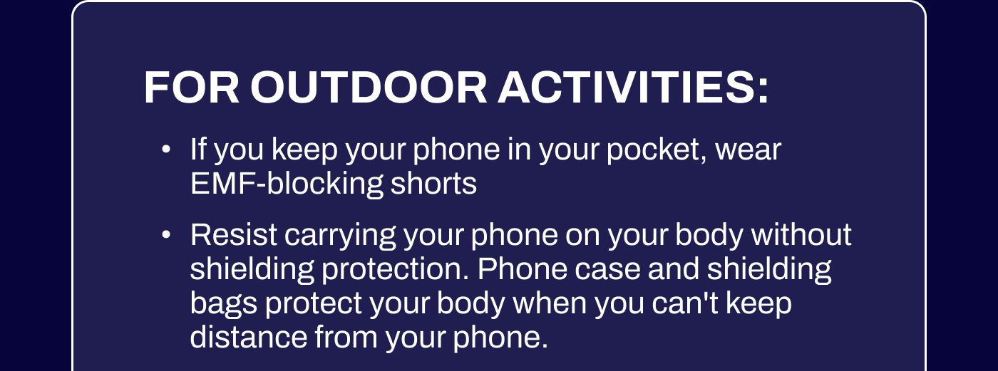 FOR OUTDOOR ACTIVITIES