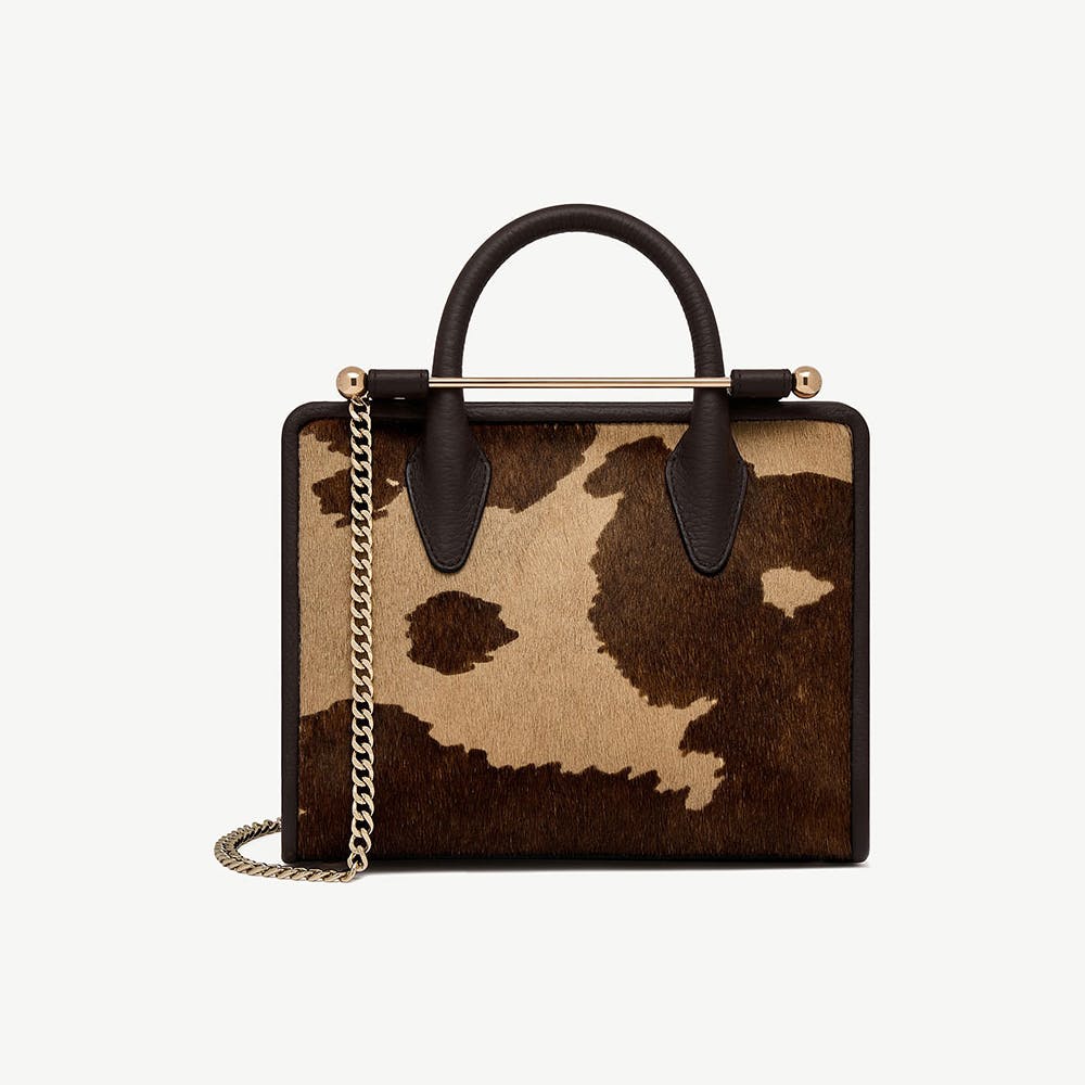 Image of Mini Tote - Sand/Espresso Spot Print