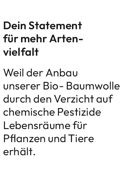 Dein Statement für mehr Artenvielfalt