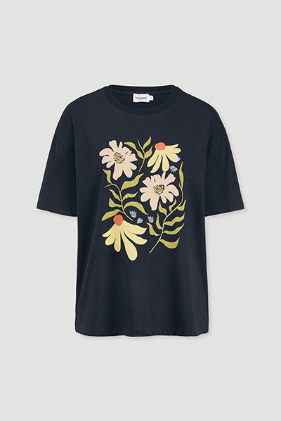 Print T-Shirt Oversize aus reiner Bio-Baumwolle