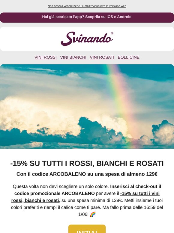 -15% su tutti i rossi, bianchi e rosati