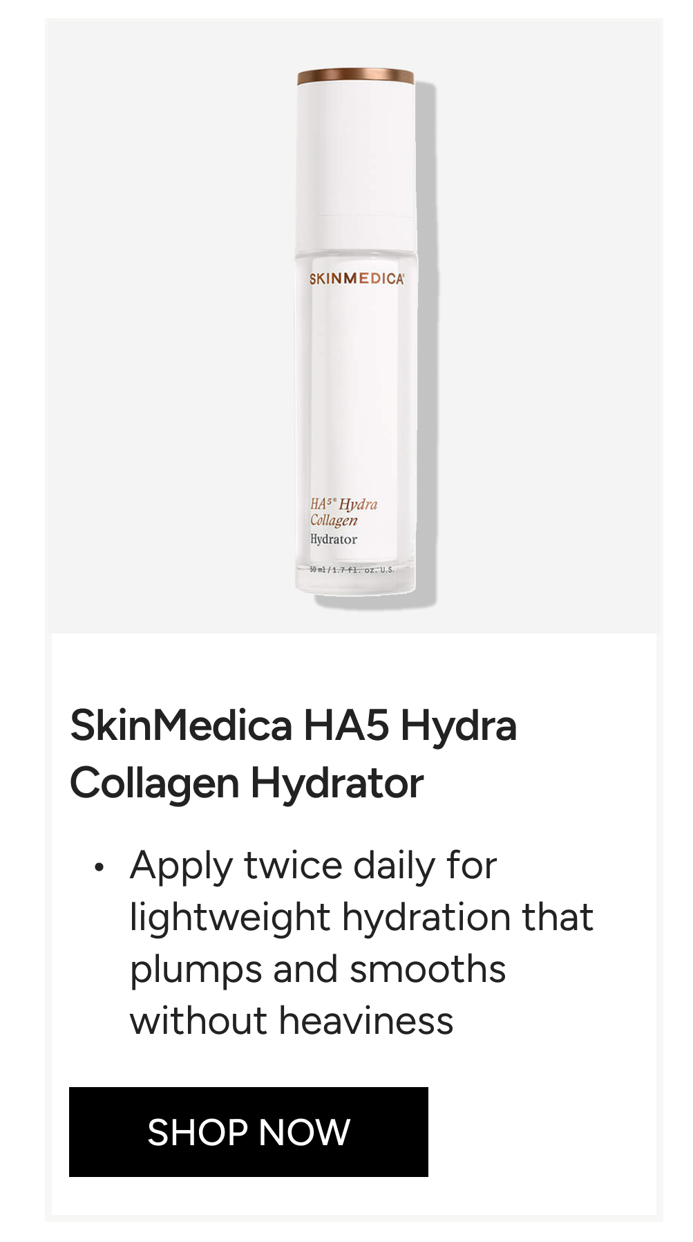 SkinMedica HA5 Hydra Collagen Hydrator with Vegan Collagen