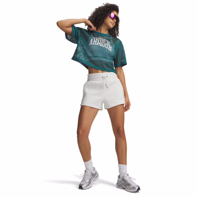 Damskie spodenki dresowe Under Armour UA Icon Fleece - szare