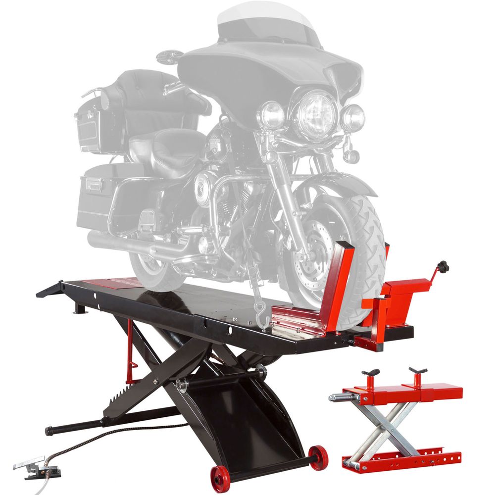 Image of Black Widow ProLift Heavy-Duty Pneumatic Motorcycle Lift Table - 1,500 lb. Capacity