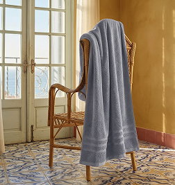 maxi drap de bain coton 600 gm bleu orage