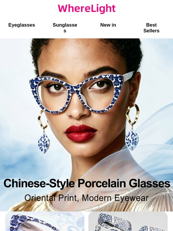 Chinese-Style Porcelain Glasses