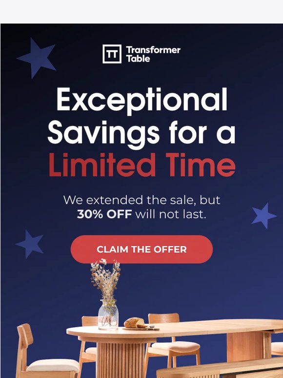 Extended, But Ending Soon