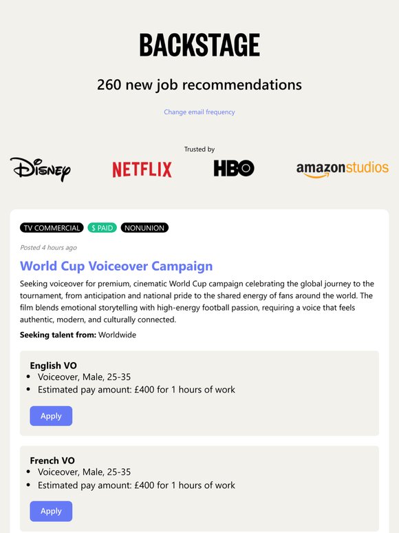 260 New Roles Available for Job Recommendations - May 29