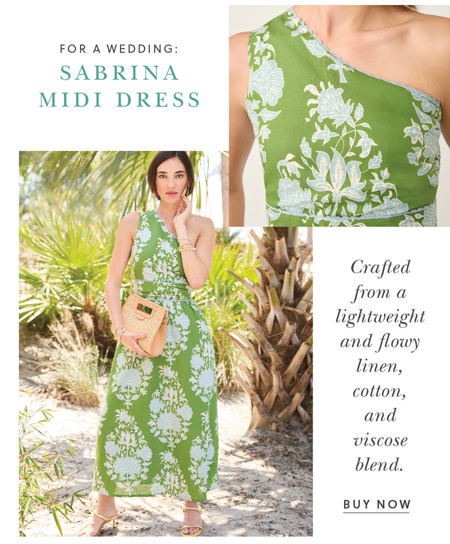 Sabrina Midi Dress Summer Boho Green