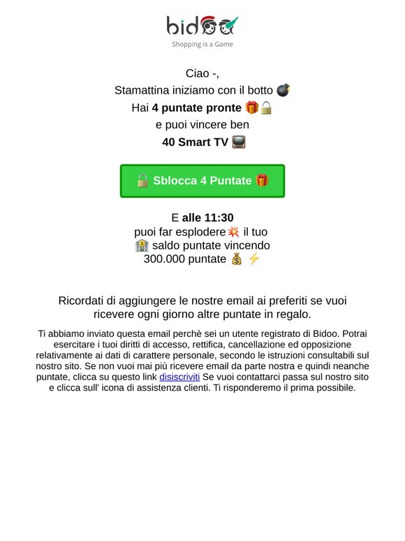 🔓 Sblocca 4 Puntate 🎁 —
